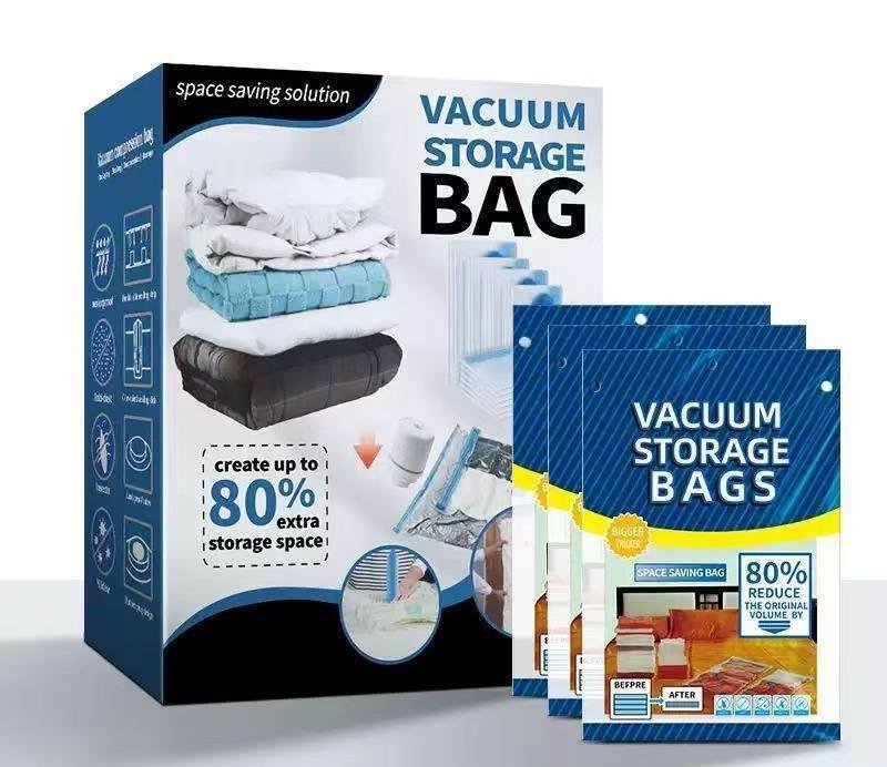 Cordless Travel Vacuum Storage Compression Bag Set