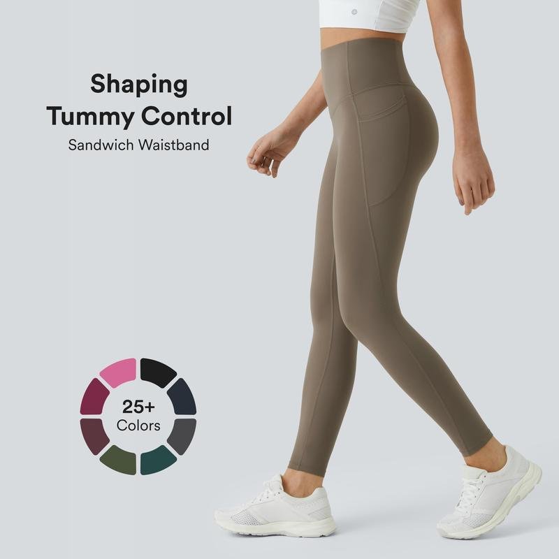 High Waist Tummy Control Pocket Shaping Training Leggings