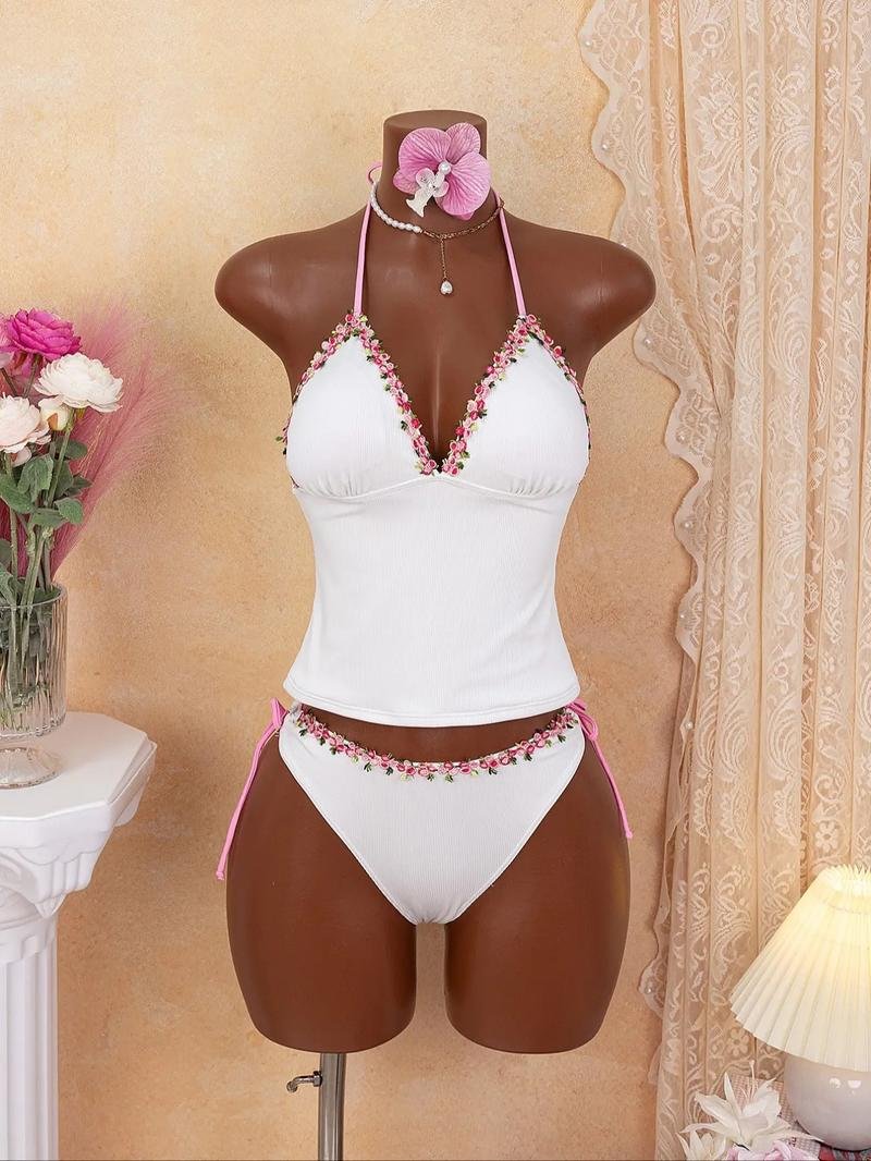 Women's Style Fashion Part 水着 Set - Solid Colorpcs Set Pack